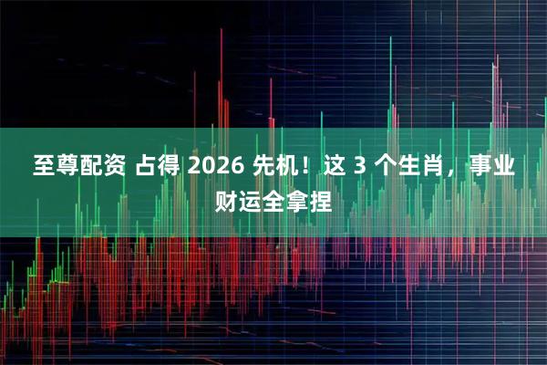 至尊配资 占得 2026 先机!这 3 个生肖,事业财运全拿捏
